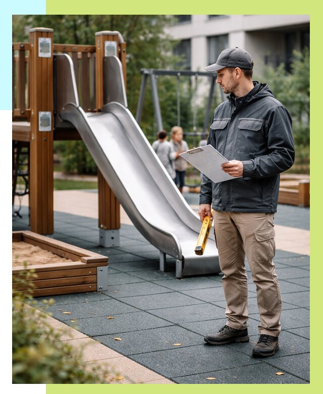 Сертификация детских площадок в Шатуре от 25610 р. | Алешин-Штр