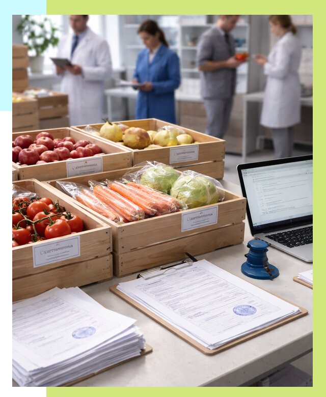 Сертификация овощей и фруктов в Шатуре от 8707 р. | Алешин-Штр