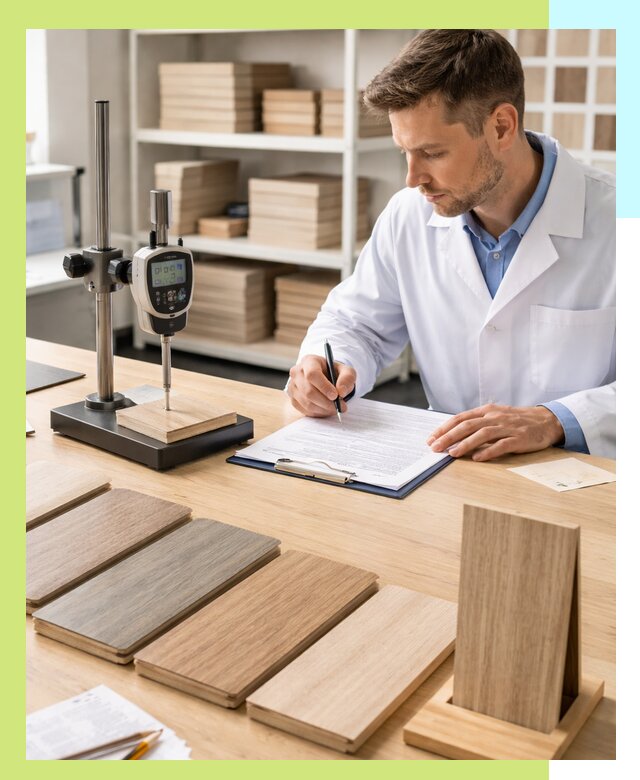 Сертификация ламината с испытаниями и оформлением документов в Шатуре