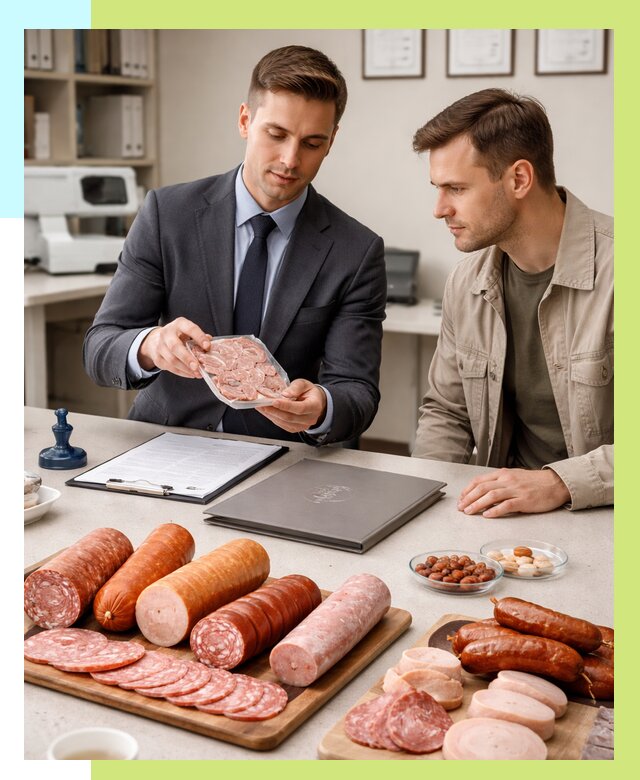 Сертификация колбасных изделий в Шатуре от 7683 р. | Алешин-Штр