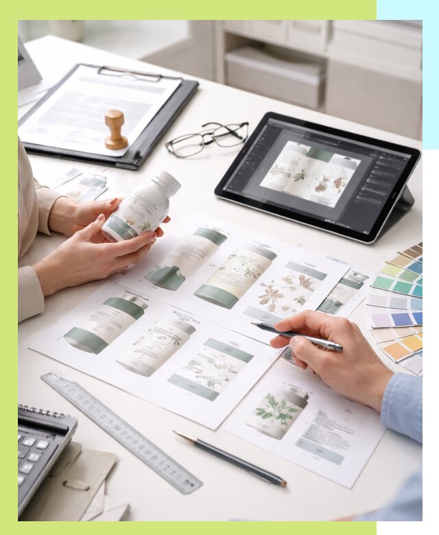 Профессиональная разработка дизайна и текста этикетки продукции в Шатуре