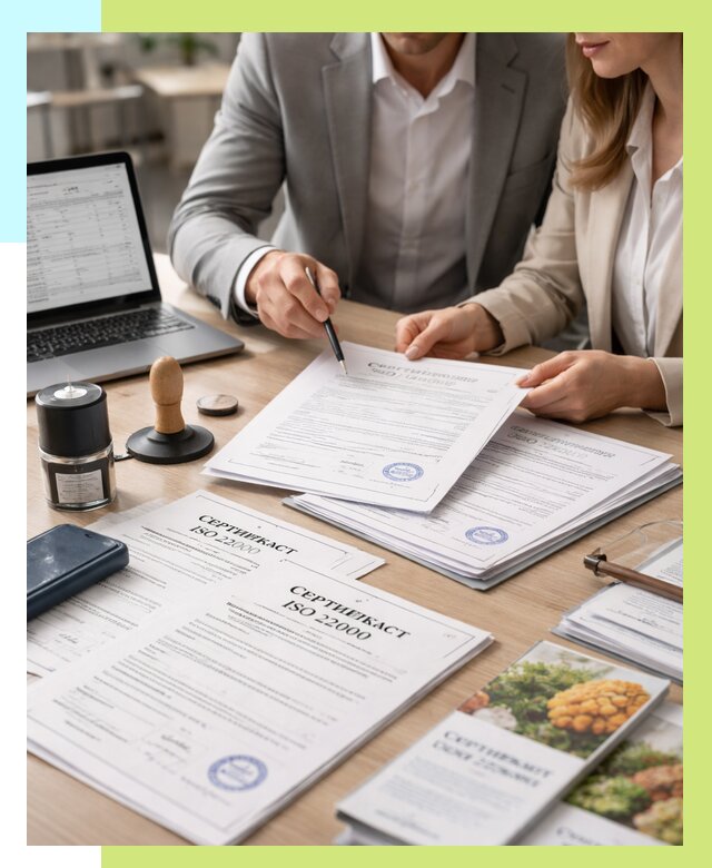 Сертификат ISO 22000 в Шатуре от 40976 р. под ключ | Алешин-Штр